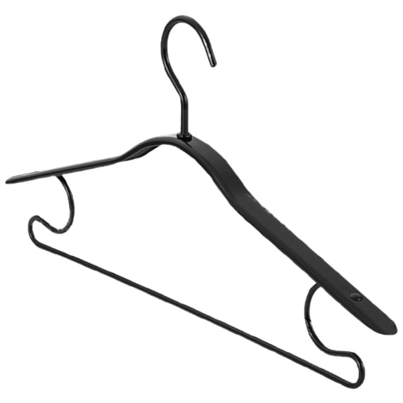 HCTSHG Heavy Duty Metal Hangers with Unique Hook Design Durable & Sturdy Coat Hangers Thick Withstands 25lbs Weight Smooth Powder Coated Finish Compact Shirt Hangers with Round Notches for Dress