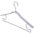 thumbnail image 1 of HCTSHG Heavy Duty Metal Hangers with Unique Hook Design Durable & Sturdy Coat Hangers Thick Withstands 25lbs Weight Smooth Powder Coated Finish Compact Shirt Hangers with Round Notches for Dress, 1 of 9