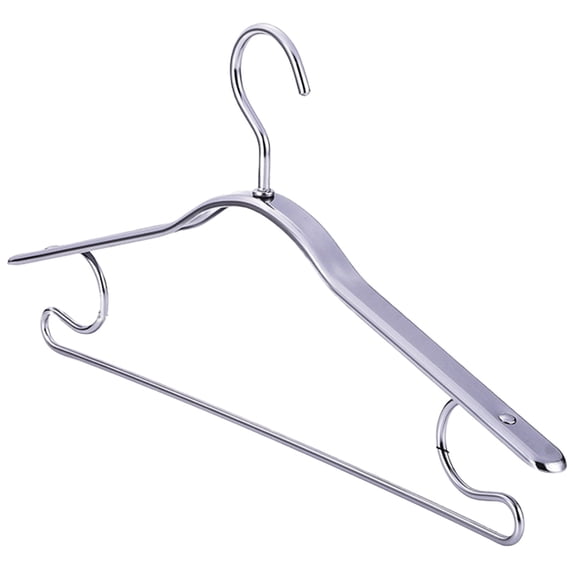 HCTSHG Heavy Duty Metal Hangers with Unique Hook Design Durable & Sturdy Coat Hangers Thick Withstands 25lbs Weight Smooth Powder Coated Finish Compact Shirt Hangers with Round Notches for Dress
