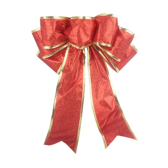 HCTSHG Large Bows for Wreath, Wedding Wreath Bow Velvet Bows Holiday Tree Topper Bows Ornaments for Front Door New Year Christmas Party Decoration Supplies