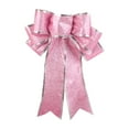 thumbnail image 1 of HCTSHG Large Bows for Wreath, Wedding Wreath Bow Velvet Bows Holiday Tree Topper Bows Ornaments for Front Door New Year Christmas Party Decoration Supplies, 1 of 7