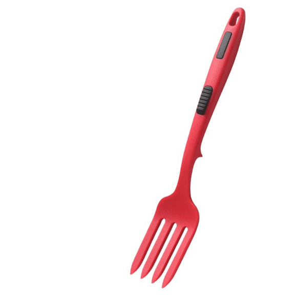 HCTSHG Large Creative Silicone Cooking Fork,Multi Functional Pasta Fork for Stir Frying,Mixing,Mashing,Whisking,Non-Stick and Heat Resistant for Use with Italian Pasta,Salads,Skillets,Cookware