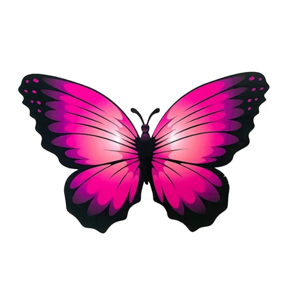 HCTSHG Large Size Butterfly Wall Stickers, Adhesive Decorative Wall Decals, for Living Room, Bedroom, Girls Room, Women's Room, Office, Nursery, and Home Wall Decor