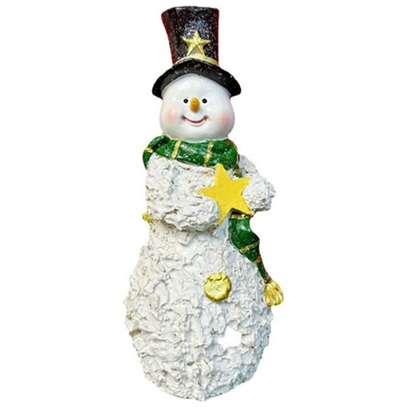 HCTSHG Lighted Christmas Table Decorations, LED Lighting Snowman Tabletop Figurine for Winter Xmas Decor in Home, Indoor Kitchen, and Holiday Party Settings