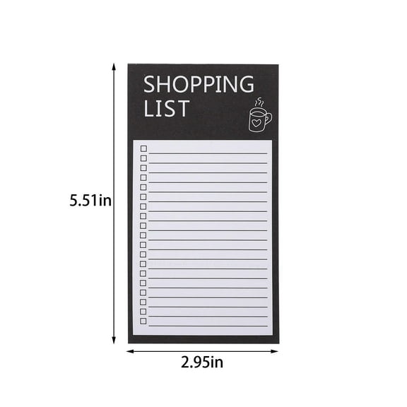 HCTSHG Of List Pad Grocery List Notepad Checking Notepad,Magnetic Notepads,Notepads Grocery List Magnet Pad for Fridge,Full Magnet Back Design Notepad for Grocery Lists,Shopping Lists, to-Do Lists