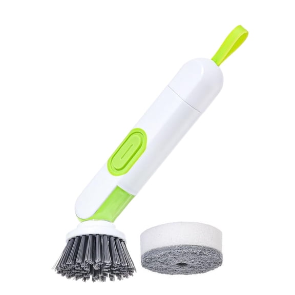 HCTSHG Long Ergonomic Soap Control Dishwand Brush, Non-Scratch Cleaning Brush Stands Upright, for Dish, Pot, Pan and Sink Cleaning, Easy to Soap for Dishes