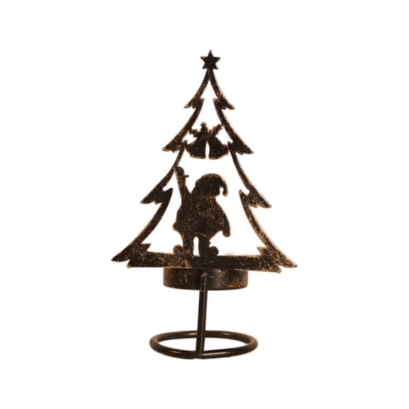 HCTSHG Metal Christmas Tree Tea Light Candle Holders, Vintage-Style Metal Tea Light Holders for Christmas, Weddings, Parties, and as Elegant Centerpieces and Home Decorations