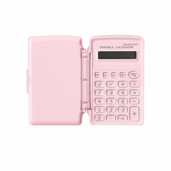 HCTSHG Mini Calculator Cover 8 Digits Big Buttons Large LCD Display Operated Portable Student Finance Desktop Calculator,Recessed Big Button Calculator for Office Home