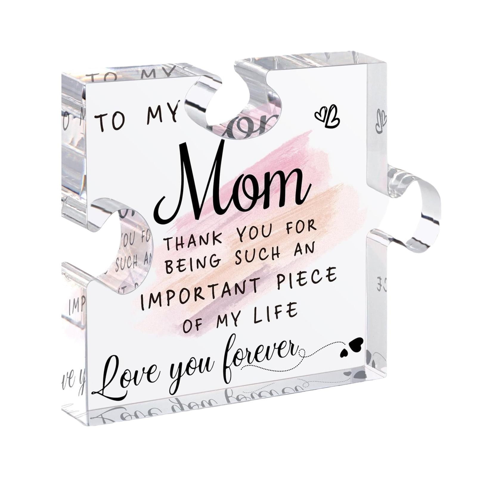 HCTSHG Mom Puzzle Pieces Gifts for Mom from Daughter Son, Christmas ...