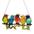 thumbnail image 1 of HCTSHG Multicolor Birds On-A-Wire, Metal Bird Series Art Ornaments Pendant Hanging for Windows or Doors Home Decoration, Gifts for Bird Lovers（5 Birds）, 1 of 5