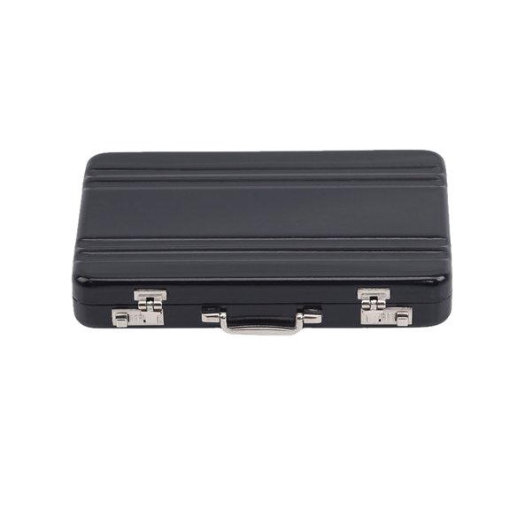 HCTSHG New Suitcase Style Business Card Case,Aluminum Card Bag Business Card Case,Name Card Clip Jewelry Box,Compact Suitcase Case for Costume Props,Office Meeting Supplies,Business Card Holder