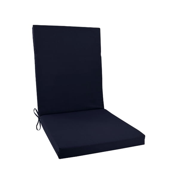 HCTSHG Outdoor Dining Chair Cushions, Patio Square Seat Cushions, for Dining, Kitchen, Café Stackable Chairs, Rain-Proof, Fade Resistant, Sapphire Aurora Blue Damask Pattern, Polyester Fabric