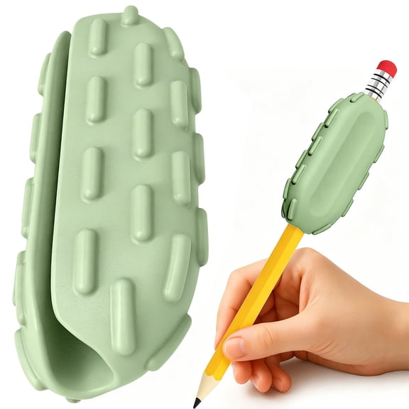 HCTSHG Pencil Silicone Weighted, Handwriting Tool for Pens Weak Hands Grip Strength, Motor Skills Training, Assists with Penmanship Issues Due to Autism, Grip Strength Fine Motor Skill Disability