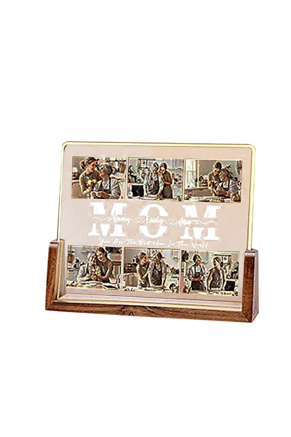 Personalized Couples Gifts,Acrylic Plaque Personalised Night Light Birthday Gifts For Custom Valentine's Day Gift With Photo Anniversary Memorial Gifts For Couples Christmas Graduati