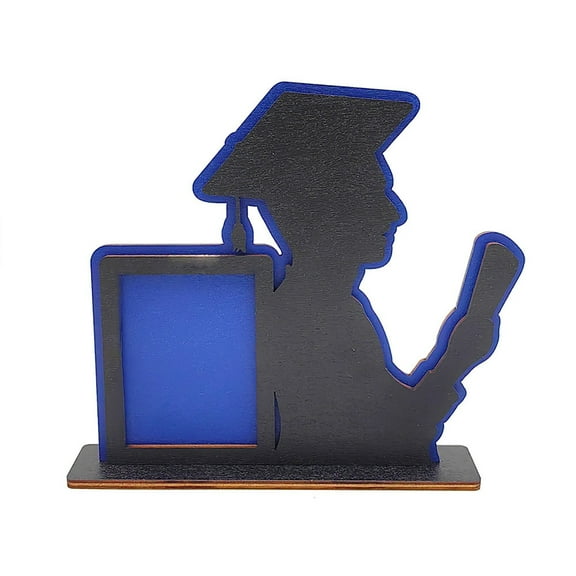 HCTSHG Personalized Graduation Picture Frame Ornament, Acrylic Photo Frame for High School and College Senior Students, Customizable Desktop Keepsake Gift for University Graduates