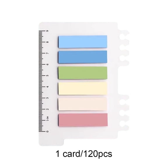 HCTSHG Plastic Bookmark Labels and Sticky Notes for Writable Index Tabs and Marking Strips for Document Organization, Teacher Supplies, Study Aids, Office Supplies, Colorful Tabs
