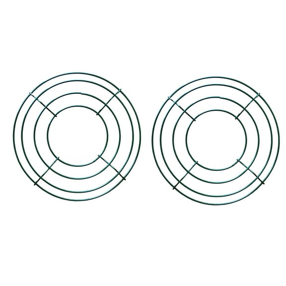 HCTSHG Round Metal Wire Wreath Frame – Metal Wreath Form with Ring Design for Valentines Day Wreath, DIY Crafts, and Home Decor – Wire Frame for Christmas Holiday & Weddings