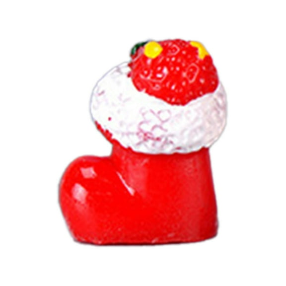 HCTSHG Santa Claus Ornament, Resin Santa Clause Decoration Tiny Santa Claus Mini Figurines for Crafts Mini Santa Claus for Crafts Christmas Figurine Indoor Cupcake Decorations