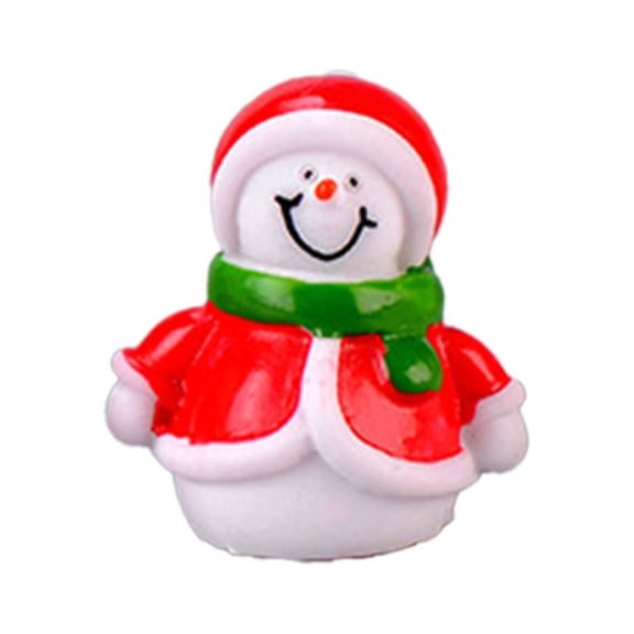 HCTSHG Santa Claus Ornament, Resin Santa Clause Decoration Tiny Santa Claus Mini Figurines for Crafts Mini Santa Claus for Crafts Christmas Figurine Indoor Cupcake Decorations