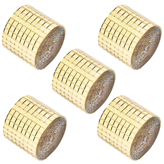 HCTSHG Self Adhesive Mosaic Tiles,Square Mirror Mosaic Tiles with Peel and Stick Backing,for Interior Wall Decoration,DIY Disco Ball,Card Making,Art Collage,Furniture Upgrade,Craft Decoration