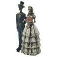 thumbnail image 1 of HCTSHG Skeleton Bride and Groom - Figurines Decorations - Halloween Gothic Wedding Cake Topper Decor (Skeleton Couple), 1 of 9