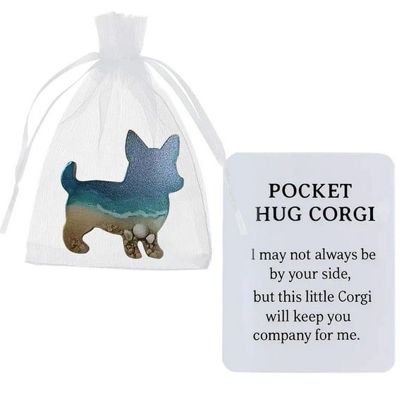 HCTSHG Small Pocket Hug Bulk, Resin Animal Pocket Hug with Inspirational Card & Bag Small Emotional Support Exchange Cards for Employee Appreciation Coworker Friend Family Gifts