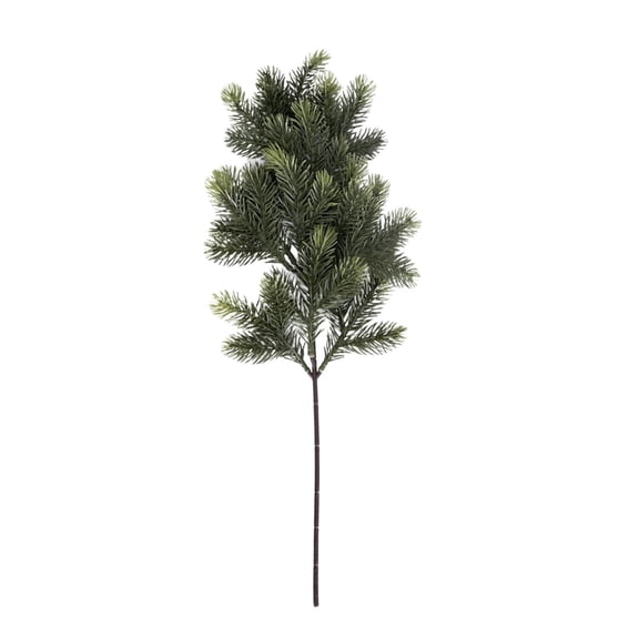 HCTSHG Snow Frosted Artificial Pine Branches Christmas Snowy Pine Needles Fake Greenery Pine Spray Picks for DIY Crafts Garland Wreath Xmas Embellishing Home Holiday Decoration