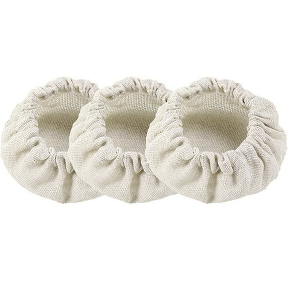 HCTSHG Sourdough Starter Jar Covers Reusable Fermentation Lids Cloth Lid Unbleached, Elastic Cloth Bowl Covers Breathable Sourdough Jars Cover for Mason Jars Wide Mouth and Normal Mouth