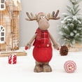 thumbnail image 1 of HCTSHG Standing Reindeer Figurine Plush Doll, Xmas Reindeer Figure for Christmas Tree Hanging Decor, Home Indoor Table Ornaments, and as Gift Toys for Kids and Friends, 1 of 7