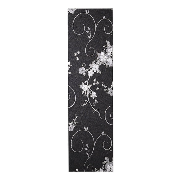 HCTSHG Static Cling Privacy Window Film Black Removable No Adhesive,Black Privacy Window Film Light Blocker,Stained Glass Thermal Cling Heat Control,Room Darkening Glass Sticker for Door Covering 