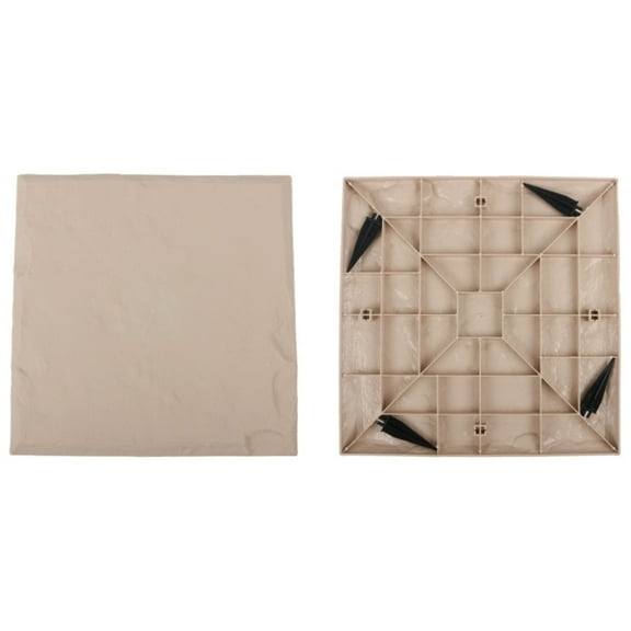 HCTSHG Stepping Stones with Ground Stakes, Circle Cyan Step Stones for Outdoor Garden Walkway, Path, Pavers, Home or Garden Decoration and Landscape Design