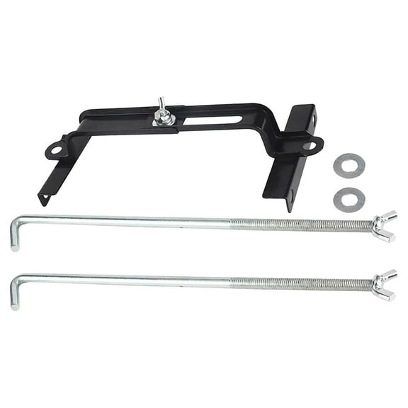 HCTSHG Universal Car Battery Hold Down Bracket Kit, Adjustable Anti-Vibration Tie-Down Straps with Hardware, Secure Battery Retention for Most Vehicle Models, Easy Installation