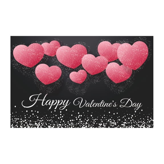 HCTSHG Valentine's Day Banner Happy Valentine's Day Background Cloth Banner Valentine's Day Party Flag Decoration Articles Party Decorations Supplies Valentines Party Photo Booth Prop