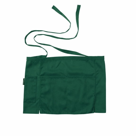 HCTSHG Waist Short Apron for Hotels, Restaurant, Cafe Waiters, Half Apron with 3 Pockets, Short Aprons for Servers, Waiter Apron, Durable and Functional for Food Service, Adjustable Waistband ﻿