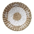 thumbnail image 1 of HCTSHG Wall Basket Decor Boho Wall Hanging Decor Rattan Wall Decor Flat Round Wicker Woven Macrame Tapestry Wall Basket Serving Tray Art Handmade Set For Room Bedroom Living Room, 1 of 7