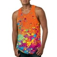 HCTYM Summer Beach Top Men's AShirt Tanks Sleeveless Muscle Tank Men