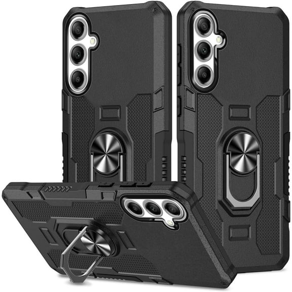 HCTian Case for Galaxy S24 Case, Samsung S24 5G SM-S921U Case, Heavy Duty Kickstand Holder Built-in Magnetic Car Mount Shockproof Camera Protective Phone Cover for Samsung Galaxy S24