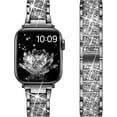 thumbnail image 1 of HCTian Compatible with Apple Watch Bands for Women 38mm 40mm 41mm 42mm 44mm 45mm 46mm 49mm, Dressy Apple Watch Bands Bling Bracelet for iWatch Series 11 10 9 8 7 SE 6 5 4 3 2 1, Ultra 3/ 2/1（38mm), 1 of 6