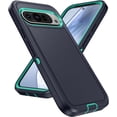 thumbnail image 1 of HCTian Designed for Google Pixel 9 Case Pixel 9 Pro Case 3 in 1 Military Grade Protective Case Cover Silicone Heavy Duty Rugged Shockproof for Pixel 9/Pixel 9 Pro Phone Case, 1 of 9