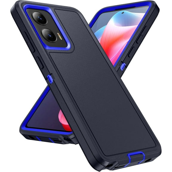 HCTian Designed for Motorola Moto G Stylus 5G 2024 Case 3 in 1 Military Grade Protective Case Cover Silicone Heavy Duty Rugged Shockproof for Moto G Stylus 5G 2024 Phone Case