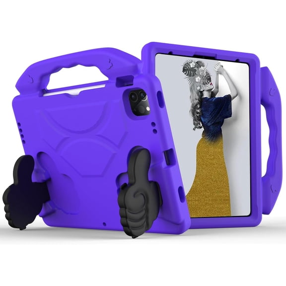 HCTian Kids Case for iPad Pro 11 Inch 4th/3rd/2nd Generation (2022/2021/2020), Lightweight EVA Kid Friendly Shockproof Cute Protective Case, with Handle Stand Heavy Duty Cover