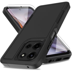 HCTian for Moto G 2026 / Moto G Play 2026 Case:[Military Grade Drop Tested] with Screen Protector, Dual Layer Protective Heavy Duty Cell Phone Cover Non-Slip Shockproof Case for Motorola G 2026