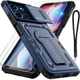 thumbnail image 1 of HCTian for Motorola Moto G Play 2026 Case, Moto G 2026/2025 Case with 2*Screen Protector, Upgrade Slide Camera Cover/Kickstand/Lanyard Strap, Military Grade Heavy Duty Shockproof Protective Case, 1 of 7