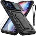 thumbnail image 1 of HCTian for Motorola Moto G Play 2026 Case, Moto G 2026/2025 Case with 2*Screen Protector, Upgrade Slide Camera Cover/Kickstand/Lanyard Strap, Military Grade Heavy Duty Shockproof Protective Case, 1 of 7