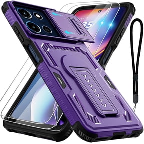 HCTian for Motorola Moto G Play 2026 Case, Moto G 2026/2025 Case with 2*Screen Protector, Upgrade Slide Camera Cover/Kickstand/Lanyard Strap, Military Grade Heavy Duty Shockproof Protective Case