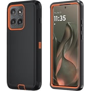 HCTian Phone Case for Motorola Moto Edge 5G 2025 Case, Heavy Duty Shockproof & Dropproof 3-Layer Cover Phone Case for Moto Edge 2025