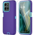 thumbnail image 1 of HCTian Phone Case for Motorola Moto G Power 5G 2025 Case with HD Screen Protector, Heavy Duty Shockproof & Cover Phone Case, 1 of 6