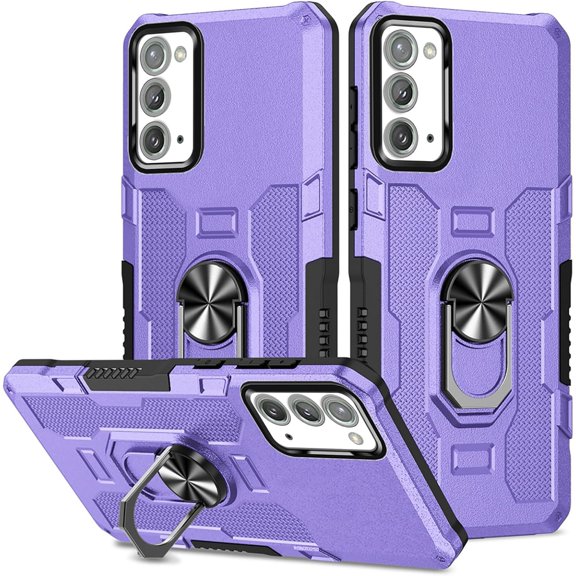 HCTian for Samsung Note 20 Galaxy Note 20 Case,Military Heavy Duty Phone Cover,Rotating Ring Stand,Camera Protection,Protective Phone Cover for Samsung Galaxy Note 20