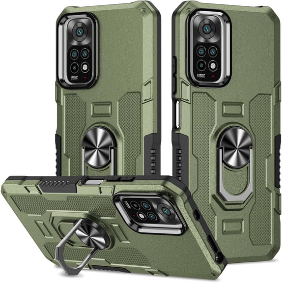 HCTian for Xiaomi Redmi Note 11 Note 11s Note 12s Case,Magnetic Phone Case with 360° Rotating Kickstand,Shockproof, Anti-Fingerprint,Protective Phone Cover for Xiaomi Redmi Note 11