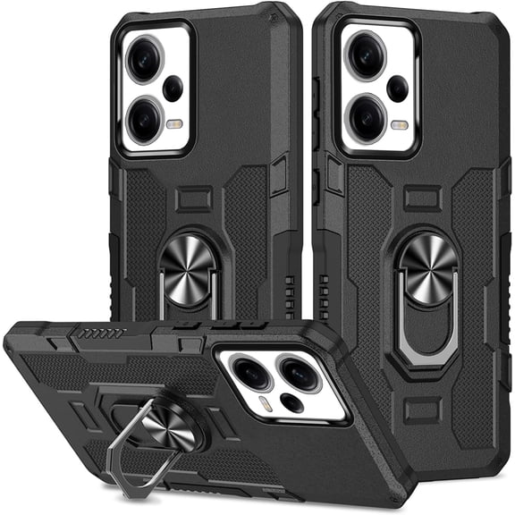 HCTian for Xiaomi Redmi Note 12 Pro 5G Poco X5 Pro Case,Magnetic Phone Case with 360° Rotating Kickstand,Shockproof, Anti-Fingerprint,Protective Phone Cover for Xiaomi Redmi Note 12 Pro 5G